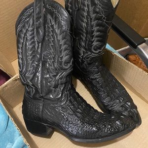 Dan Post Black Alligator Western Boots
